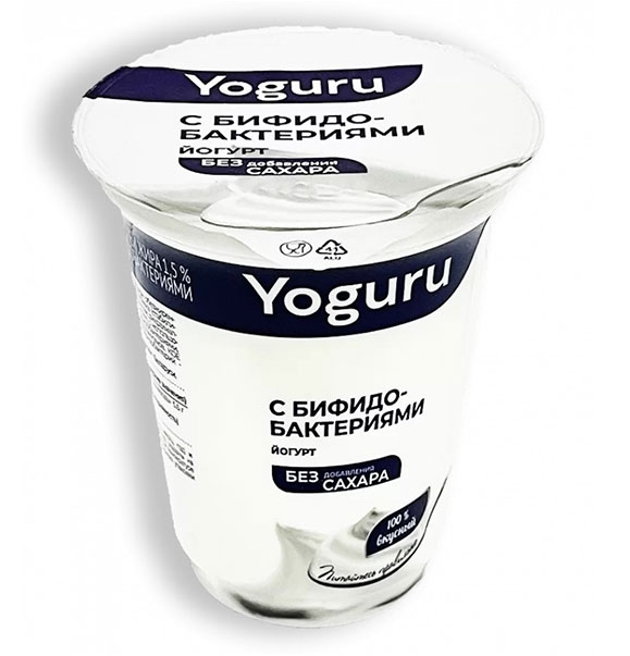 Йогурт YOGURU бифидо 310 г 1,5%